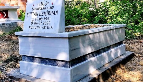 Kalın Beyaz Mermer Mezar