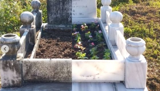 Makinalı Mezar Temizliği ve Çiçeklendirme